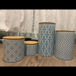 Set of 4 Ceramic Storage Containers